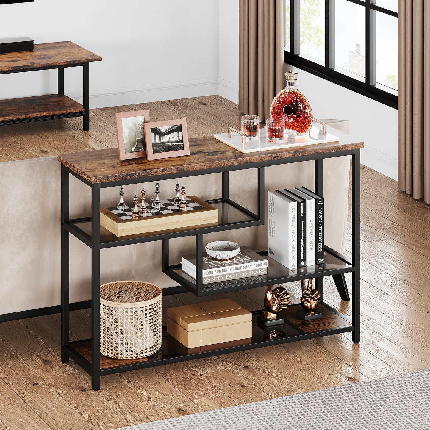 Industrial Chic Console Table