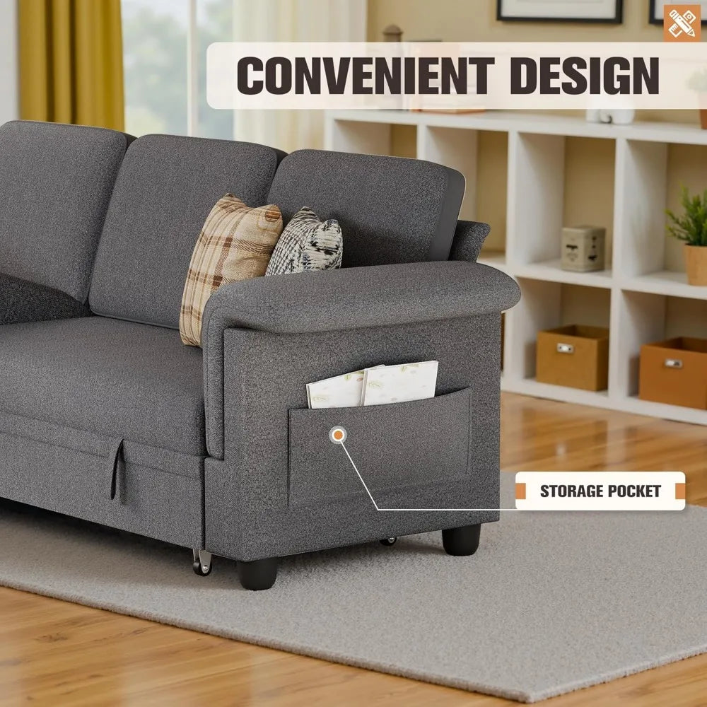 Versatile Sleeper Sofa w/ Storage