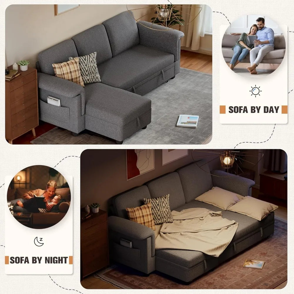Versatile Sleeper Sofa w/ Storage