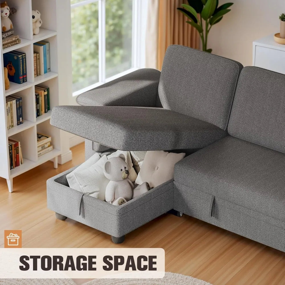 Versatile Sleeper Sofa w/ Storage