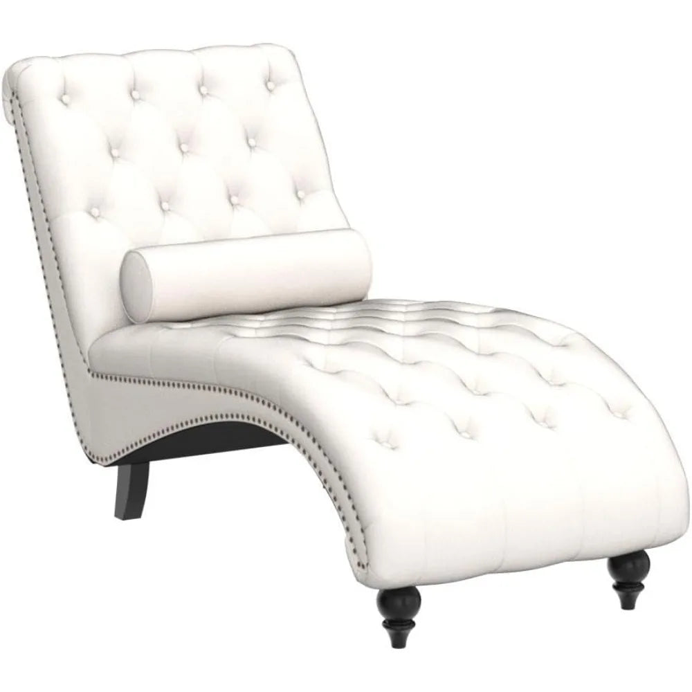 Cloud Chaise Button-Tufted Lounge Chair