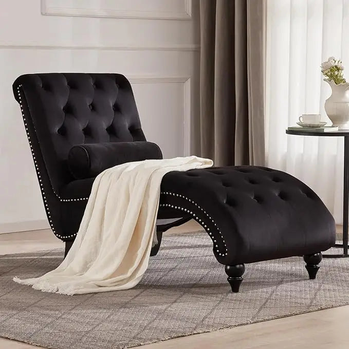 Cloud Chaise Button-Tufted Lounge Chair